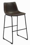Industrial Faux Leather Stool