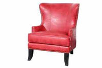 Grant Crackle Bonded Leather Accent Chair